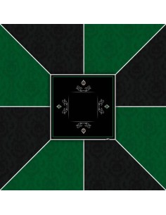 Tapis de poker carré victorian vert 2