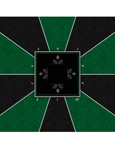 Tapis de poker carré victorian vert 2