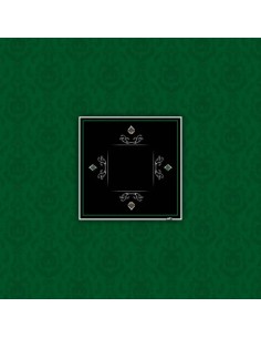 Tapis de poker carré victorian vert