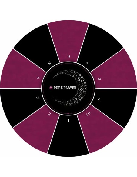 Tapis de poker rond design luna pure player 10 joueurs