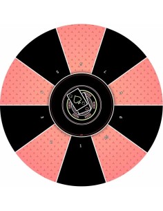 Tapis de poker rond Néon Rétro 2