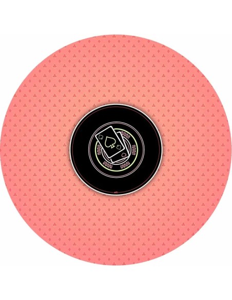 Tapis de poker rond Néon Rétro