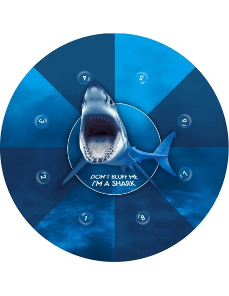 Tapis de poker rond shark evolution 8 joueurs