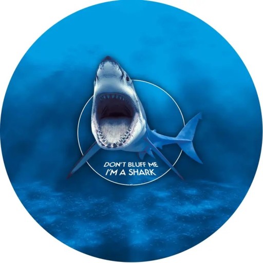 Tapis de Poker rond "Shark Evolution"