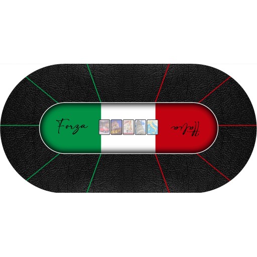 Tapis personnalisé ovale 180x90cm en 3mm d'épaisseur