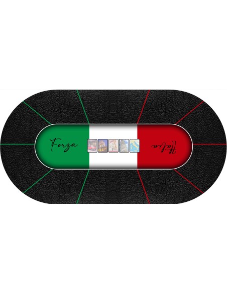 Tapis personnalisé ovale 180x90cm en 3mm d'épaisseur