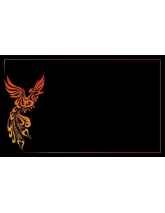 Tapis multijeux rectangle illustration noir design