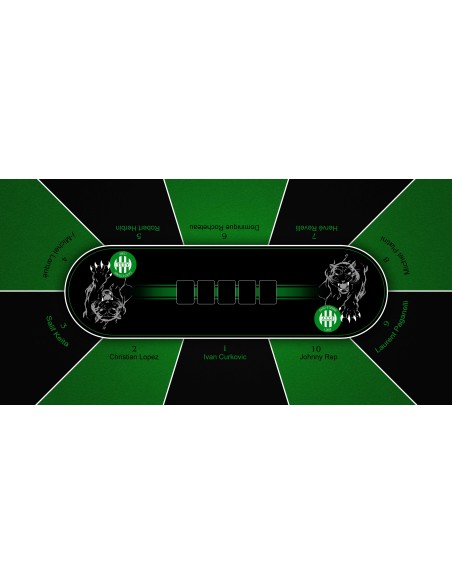 Tapis personnalisé rectangulaire 180x90cm en 3mm d'épaisseur