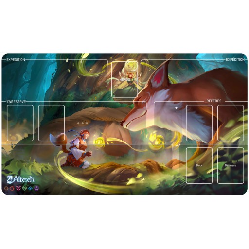 3 tapis personnalisés (2 tapis de 61x35cm en 2mm d'épaisseur avec coins arrondis + 1 tapis 54.5x9cm)