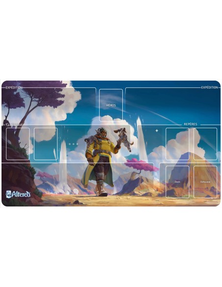 Tapis personnalisé 61x35cm en 2mm d'épaisseur avec coins arrondis et bords brodés