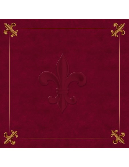 Tapis Fleur de lys 80x80cm en 3mm d'épaisseur