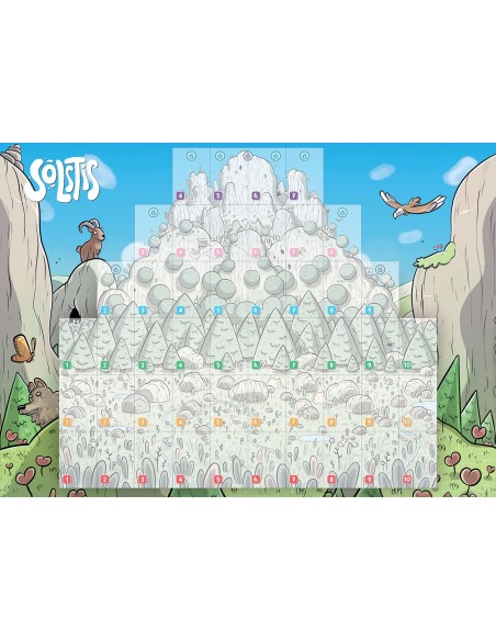 4 tapis Solstis 30x42cm 2mm d'épaisseur + 2 tapis 54x13,5cm en 2mm d'épaisseur