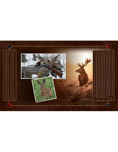 Tapis de Belote Rectangle - 100x60cm - MonTapisDeJeux