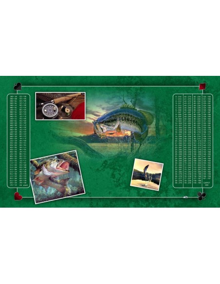 Tapis de Belote Rectangle - 100x60cm - MonTapisDeJeux