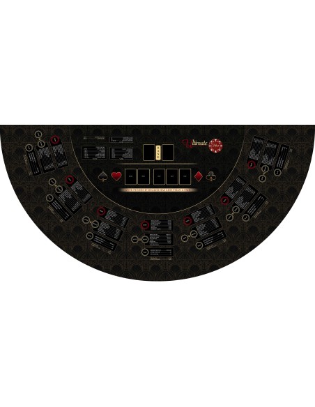 Tapis personnalisé Ultimate Poker 180x90cm 3mm d'épaisseur