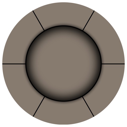 Tapis personnalisé rond 80cm de diamètre en 3mm d'épaisseur