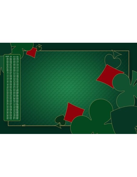 Tapis de Belote Rectangle - 60x40cm - MonTapisDeJeux Tapis de Belote Rectangle - 60x40cm - MonTapisDeJeux