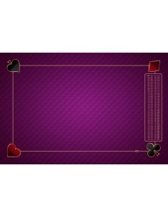 Tapis de Belote Rectangle - 60x40cm - MonTapisDeJeux