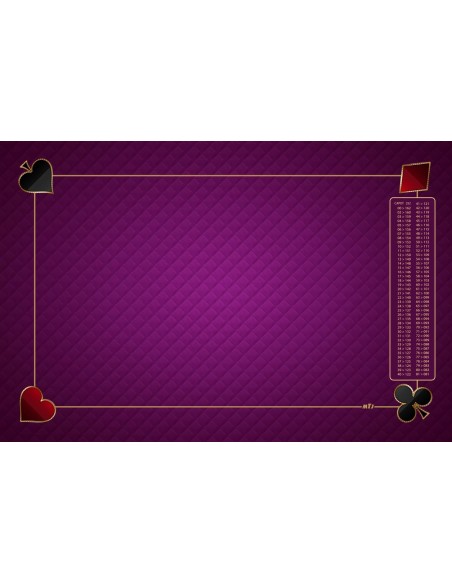 Tapis de Belote Rectangle - 60x40cm - MonTapisDeJeux