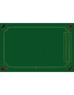 Tapis de Belote Rectangle - 60x40cm - MonTapisDeJeux