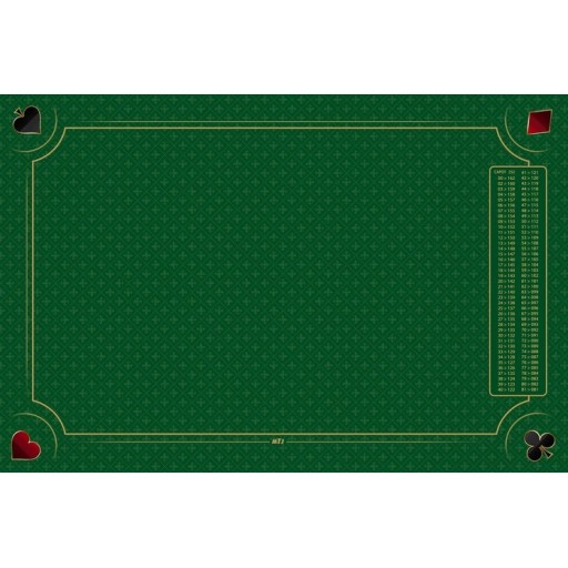 Tapis de belote forest bordeaux, avec points