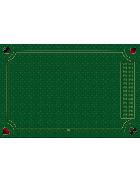 Tapis de Belote Rectangle - 60x40cm - MonTapisDeJeux