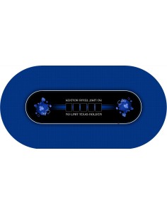 Tapis de Poker - Ovale - Texas Holdem Prestige Bleu 2