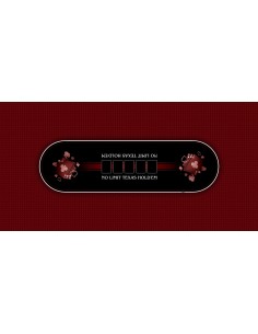 Tapis de Poker - Rectangulaire - Texas Holdem Prestige Rouge 2