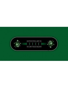 Tapis de Poker - Rectangulaire - Texas Holdem Prestige Vert