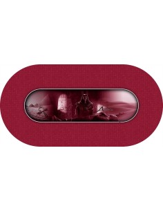 Tapis de Poker - Ovale - "Anubis  Prestige Rouge" 2