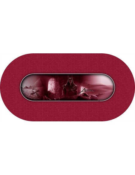 Tapis de Poker - Ovale - "Anubis  Prestige Rouge" Tapis de Poker - Ovale - "Anubis  Prestige Rouge"