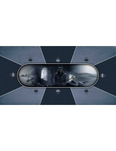 Tapis de Poker - Rectangulaire - "Anubis Prestige Bleu"