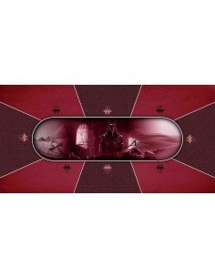 Tapis de Poker - Rectangulaire - "Anubis Rouge"