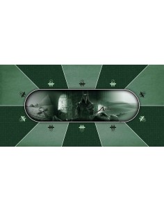 Tapis de Poker - Rectangulaire - "Anubis Vert"
