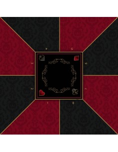 Tapis de Poker - Carré - Victorian Prestige Bordeaux