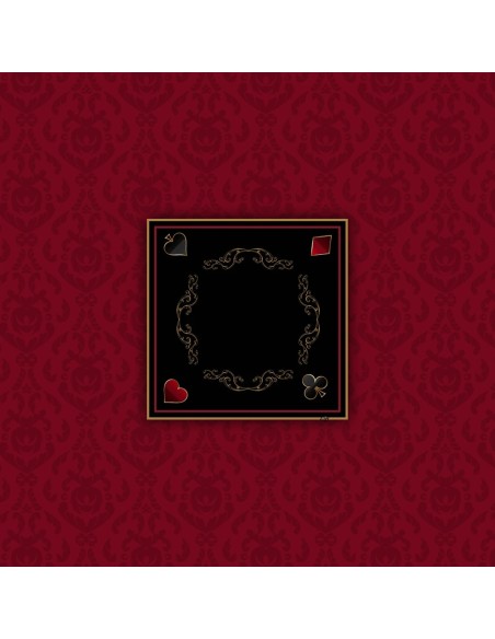 Tapis de Poker - Carré - Victorian Prestige Bordeaux