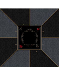 Tapis de Poker - Carré - Victorian Prestige Gris