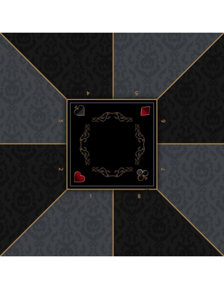 Tapis de Poker - Carré - Victorian Prestige Gris
