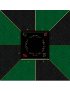 Tapis de Poker - Carré - Victorian Prestige Vert 2