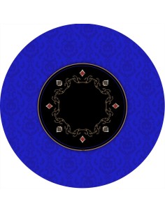 Tapis de Poker - Rond - Victorian Prestige Bleu
