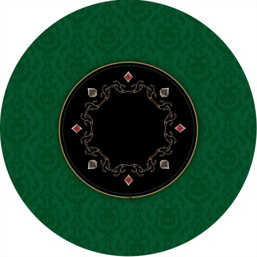 Tapis de Poker - Rond - Victorian Prestige Vert