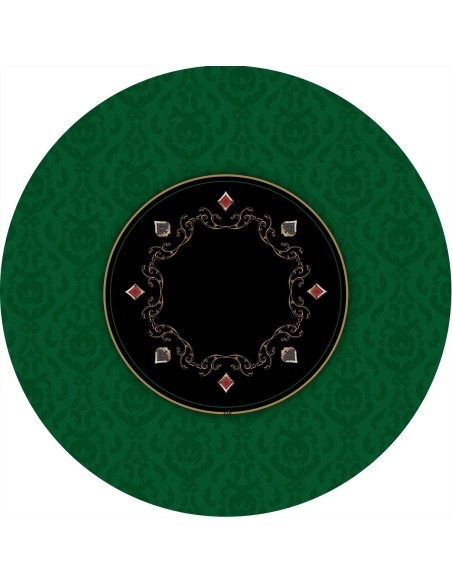 Tapis de Poker - Rond - Victorian Prestige Vert