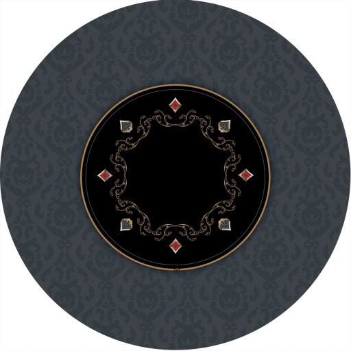 Tapis de Poker - Rond - Victorian Prestige Gris