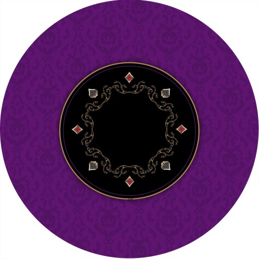 Tapis de Poker - Rond - Victorian Prestige Violet