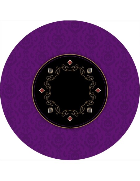 Tapis de Poker - Rond - Victorian Prestige Violet