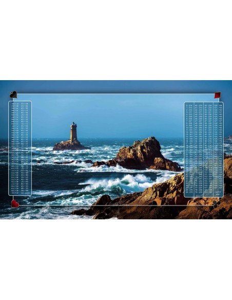 Tapis de Belote Rectangle - 100x60cm - MonTapisDeJeux