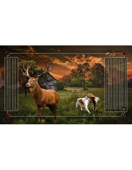 Tapis de Belote Rectangle - 100x60cm - MonTapisDeJeux