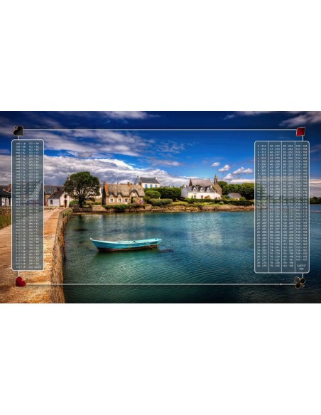Tapis de Belote Rectangle - 100x60cm - MonTapisDeJeux