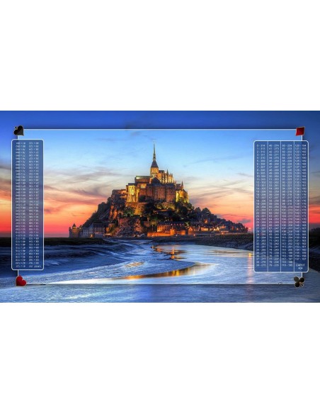 Tapis de Belote Rectangle - 100x60cm - MonTapisDeJeux