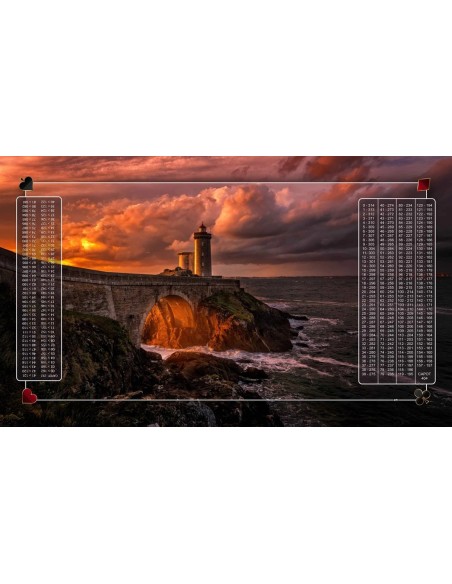 Tapis de Belote Rectangle - 100x60cm - MonTapisDeJeux
